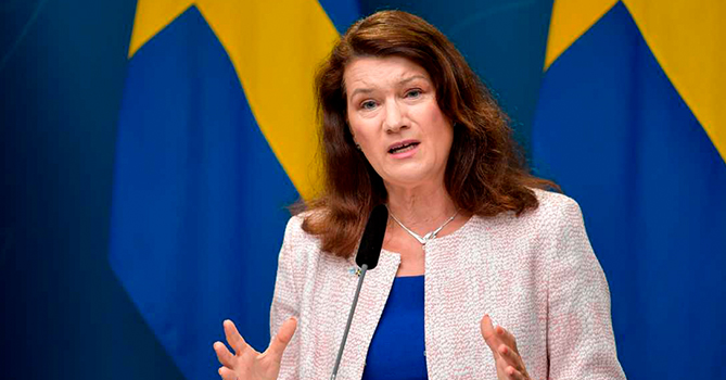 Министр иностранных дел Швеции Энн Линде