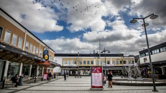 в северном пригороде Стокгольма