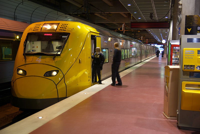 Arlanda Express между центром Стокгольма