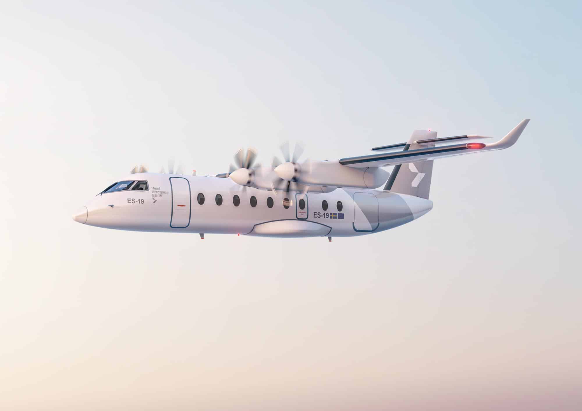 модель регионального электрического самолета ES-19