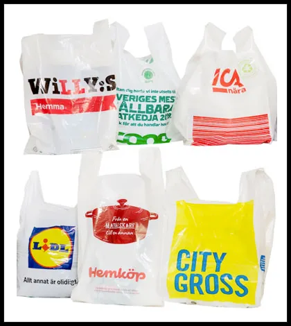Швеция отменит налог на пластиковые пакеты