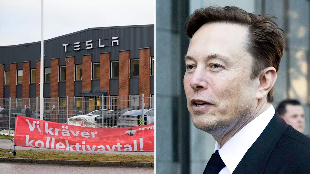 Забастовка шведского профсоюза Tesla