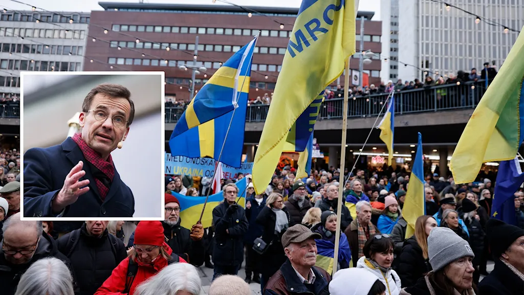 Тысячи людей поддержали Украину на демонстрации в Стокгольме