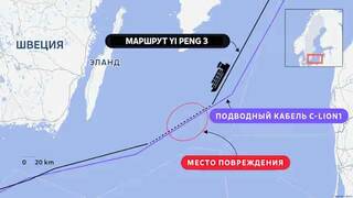 Подводный кабель между Финляндией и Германией