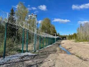 Строительство ограждения на границе с Россией