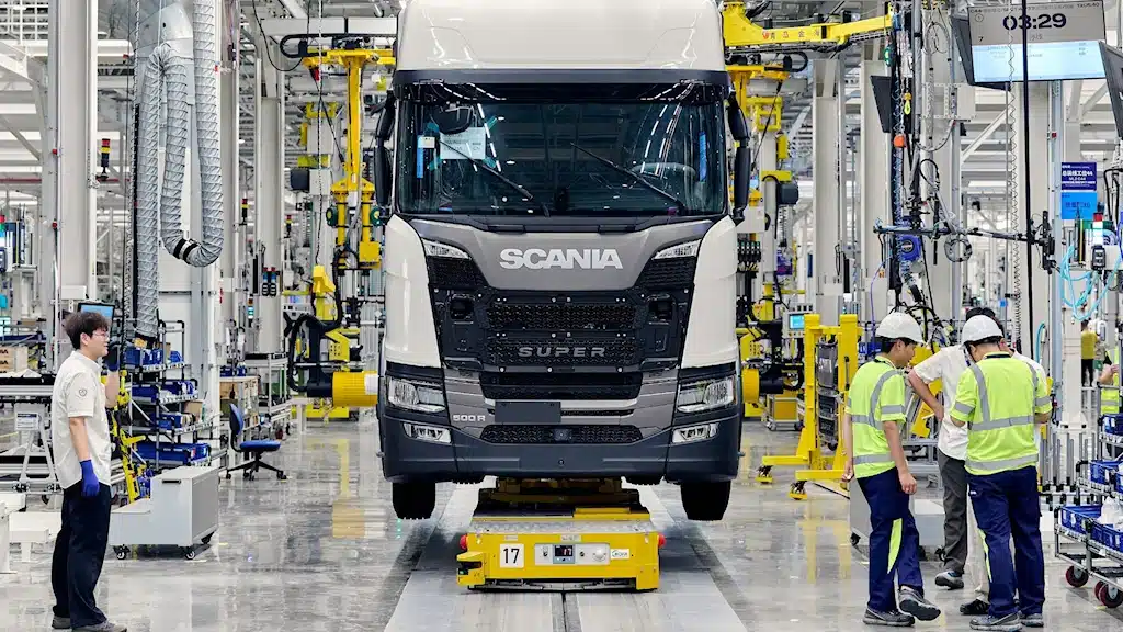 завод производителя грузовых автомобилей Scania