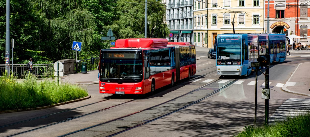 В Осло проезд в автобусе