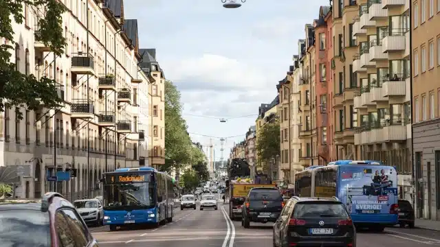 Улица Hornsgatan на Södermalm Улица Hornsgatan на Södermalm