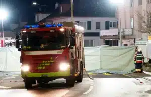 По меньшей мере шесть человек погибли при пожаре в автобусе в Швейцарии. пожаре в автобусе в Швейцарии