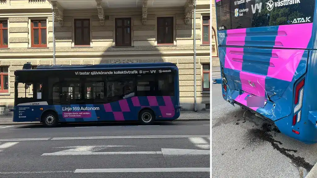 Самоуправляемый автобус Västtrafik