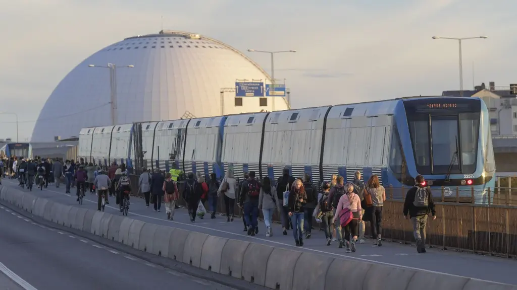 Летом в метро Стокгольма